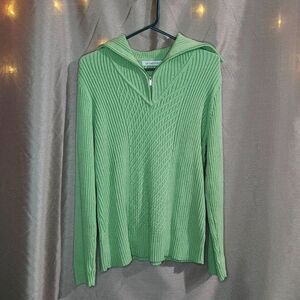 Liz Claiborne, Moss Green, Knit, Sweater, Size: XL